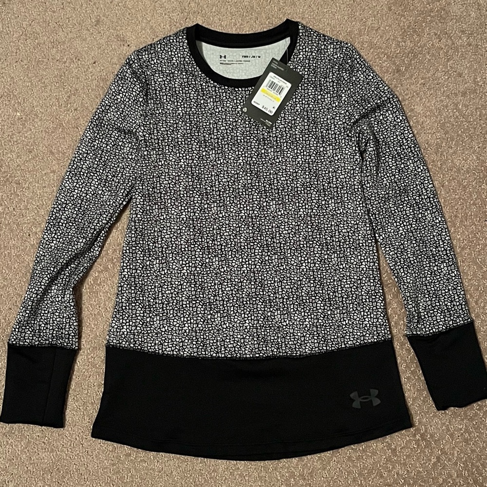 Under Armour Girls Slim Sweatshirt Dress Cheetah-like print - NWT - medium